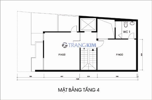 MAT-BANG-TANG-4-Copy Kiến trúc nhà ống 6 tầng - Chú Hùng