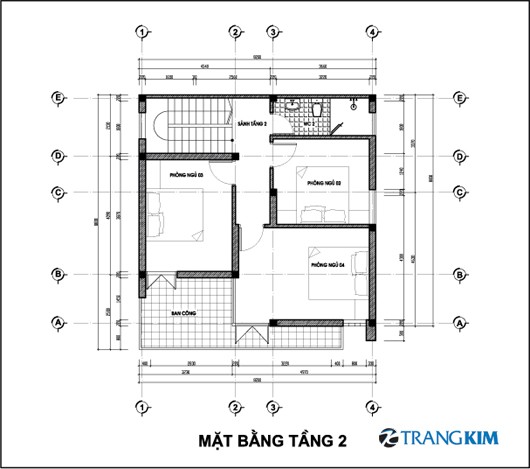 Thiết kế kiến trúc biệt thự phố hiện đại - Ông Dư mat-bang-kien-truc-biet-thu-tang-2 Thiết kế kiến trúc biệt thự phố hiện đại - Ông Dư