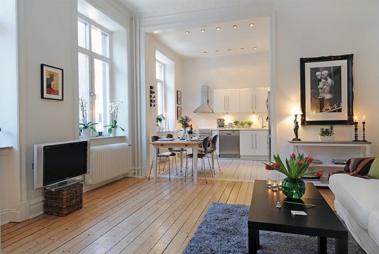 Thoáng đãng trong căn hộ 58m2 c4 Thoáng đãng trong căn hộ 58m2