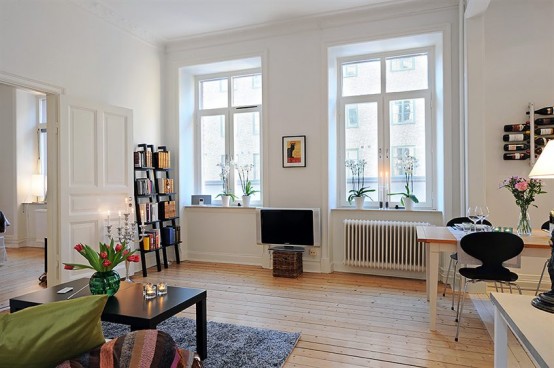 Thoáng đãng trong căn hộ 58m2 c5 Thoáng đãng trong căn hộ 58m2