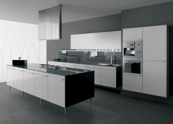 Black-and-white-kitchen-design-ideas-13-554x395 Sạch và sang với bếp đen trắng