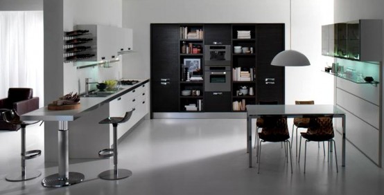 Black-and-white-kitchen-design-ideas-25-554x282 Sạch và sang với bếp đen trắng