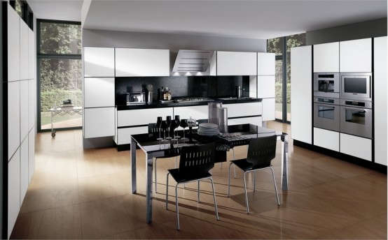 Black-and-white-kitchen-design-ideas-7-554x344 Sạch và sang với bếp đen trắng