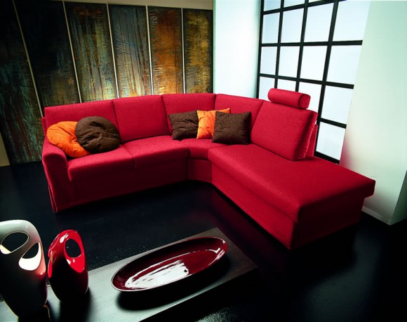 4 Sofa đỏ - nét cá tính cho phòng khách