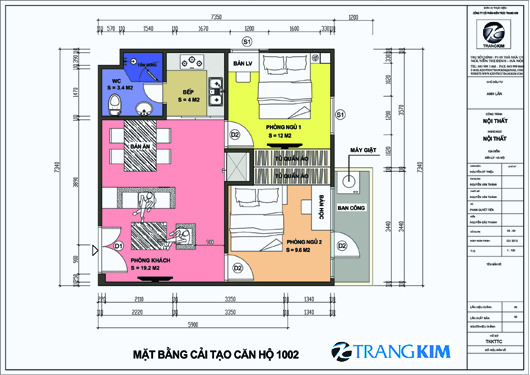 mat-bang-1 Thiết kế nội thất chung cư mini  – Anh Lân