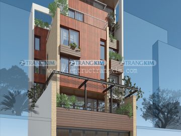 Thiết kế kiến trúc nhà ống 7 tầng – Hà Nội Thiết kế kiến trúc nhà ống 7 tầng – Hà Nội