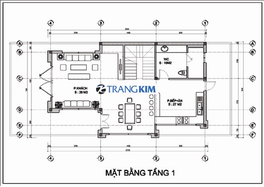 Mặt bằng thiết kế tầng 1 1 Mặt bằng thiết kế tầng 1 1