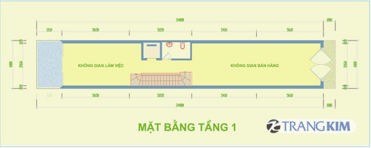 Mặt bằng thiết kế tầng 1 1