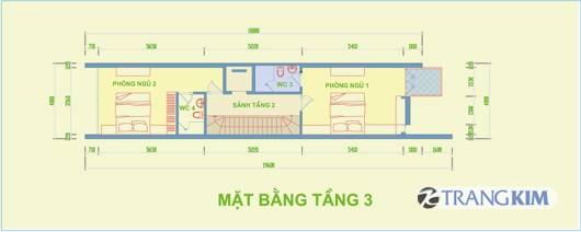 Mặt bằng thiết kế tầng 3, 4 1