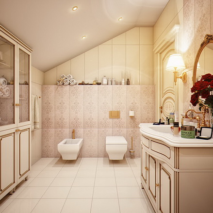 Phòng tắm: sự kết hợp giữa vintage và hiện đại - Archi