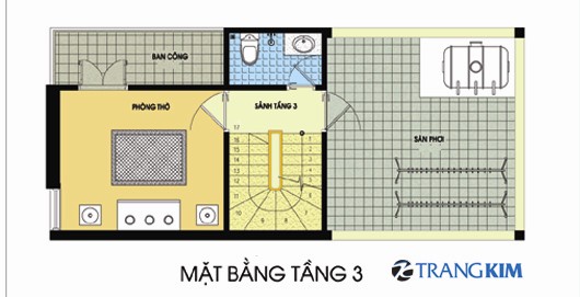 Mặt bằng thiết kế tầng 3 1