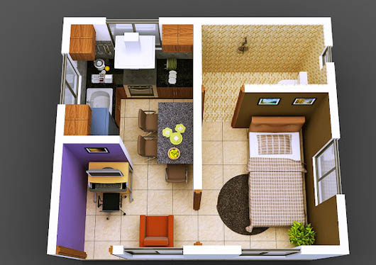 Thiết kế nội thất hoàn hảo cho căn hộ nhỏ, chỉ 50 triệu đồng