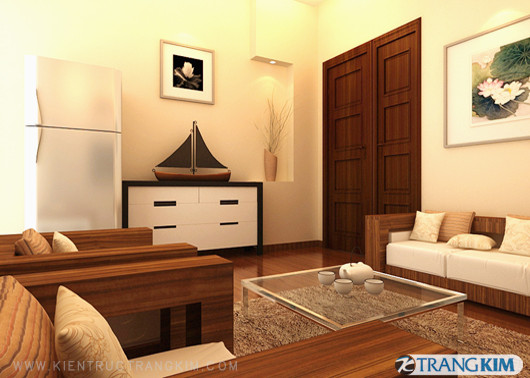 Thiết kế nội thất căn hộ chung cư 40m2 đẹp, gọn mà rẻ 5