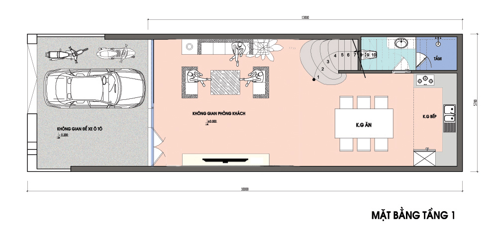 Thiết kế nội thất nhà ống - Hòa Bình 7