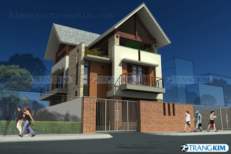 Thông tin căn biệt thự hiện đại 3 tầng 1