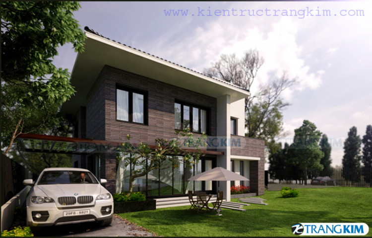 Hình ảnh phối cảnh biệt thự nhà vườn góc 1 1 Hình ảnh phối cảnh biệt thự nhà vườn góc 1 1