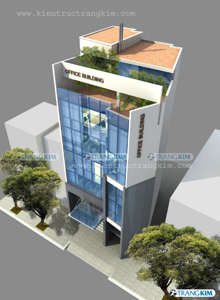 Một số hình ảnh phối cảnh thiết kế kiến trúc văn phòng hiện đại - Hà Nội 3