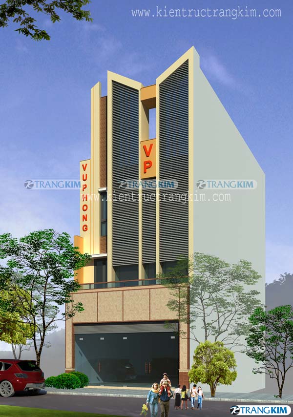 Thiết kế kiến trúc văn phòng kết hợp nhà ở gia đình - Anh Hà (TP.Sơn La) 3