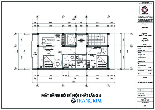 Thiết kế nội thất nhà ống 6 tầng 1 tum – Hà Nội 23