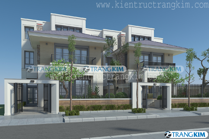 Thiết kế kiến trúc biệt thự liền kề 3 tầng – Hà Nam Thiết kế kiến trúc biệt thự liền kề 3 tầng – Hà Nam