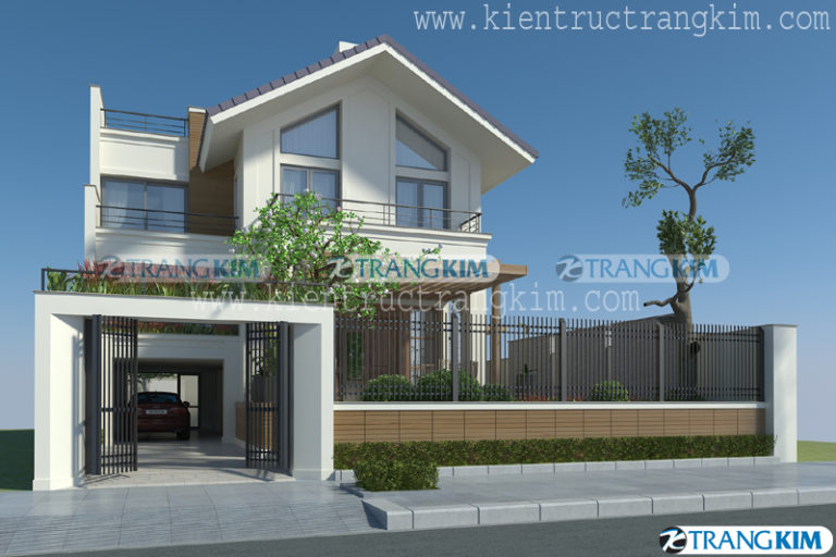 Một số hình ảnh tiêu biểu Thiết kế biệt thự đẹp của công ty Kiến trúc Trang Kim 3