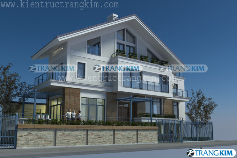 Một số hình ảnh tiêu biểu Thiết kế biệt thự đẹp của công ty Kiến trúc Trang Kim 9