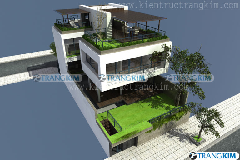 Một số hình ảnh tiêu biểu Thiết kế biệt thự đẹp của công ty Kiến trúc Trang Kim 11