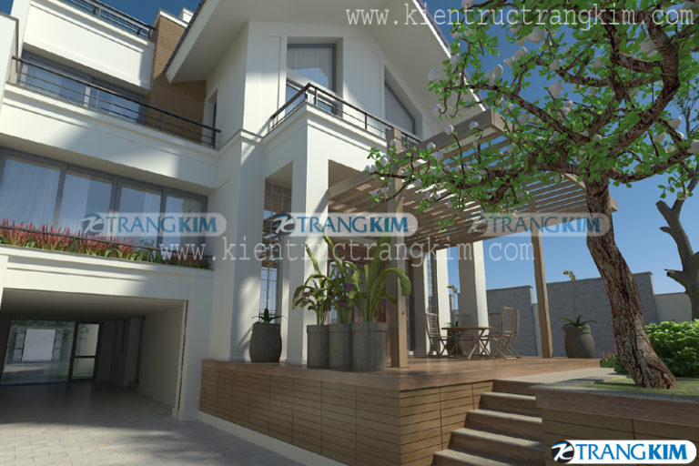 Một số hình ảnh tiêu biểu Thiết kế biệt thự đẹp của công ty Kiến trúc Trang Kim 4