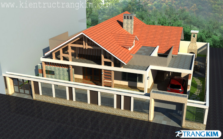 Một số hình ảnh thiết kế kiến trúc biệt thự 1 tầng - Chú Thành - Sơn La 7 Một số hình ảnh thiết kế kiến trúc biệt thự 1 tầng - Chú Thành - Sơn La 7