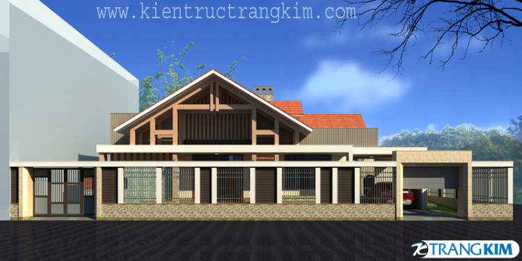 Một số hình ảnh thiết kế kiến trúc biệt thự 1 tầng - Chú Thành - Sơn La 1 Một số hình ảnh thiết kế kiến trúc biệt thự 1 tầng - Chú Thành - Sơn La 1
