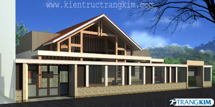 Một số hình ảnh thiết kế kiến trúc biệt thự 1 tầng - Chú Thành - Sơn La 3 Một số hình ảnh thiết kế kiến trúc biệt thự 1 tầng - Chú Thành - Sơn La 3