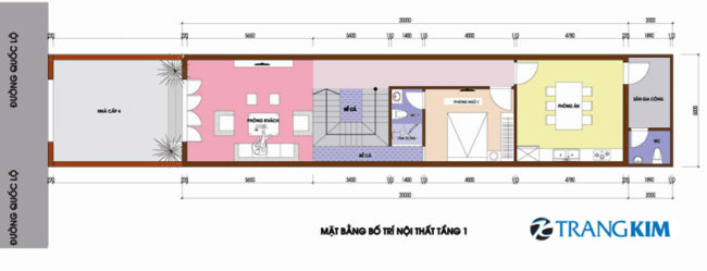 Tổng hợp các mẫu nhà ống 1 tầng 3 phòng ngủ 100m2 đẹp và hiện đại nhất năm  2022 - Kiến trúc Angcovat