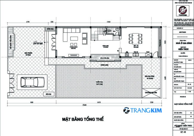 Thiết kế nhà ống 4 tầng 3 phòng ngủ 5x20m hiện đại