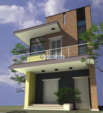 Thiết kế kiến trúc nhà ống 2 mặt tiền – Anh Đức 1 Thiết kế kiến trúc nhà ống 2 mặt tiền – Anh Đức 1