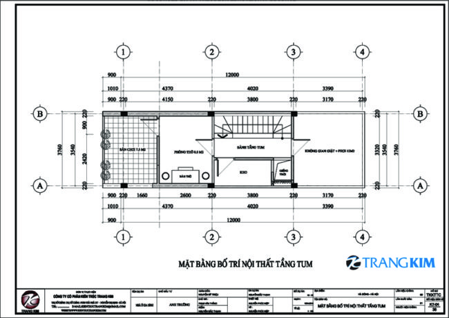 Thông tin về mẫu thiết kế nhà ống 50m2 4 tầng 1 tum tại Hà Nội 4
