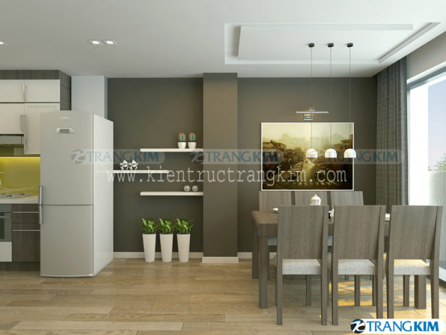 Hình ảnh phối cảnh thiết kế nội thất chung cư mini tại Hà Nội 5