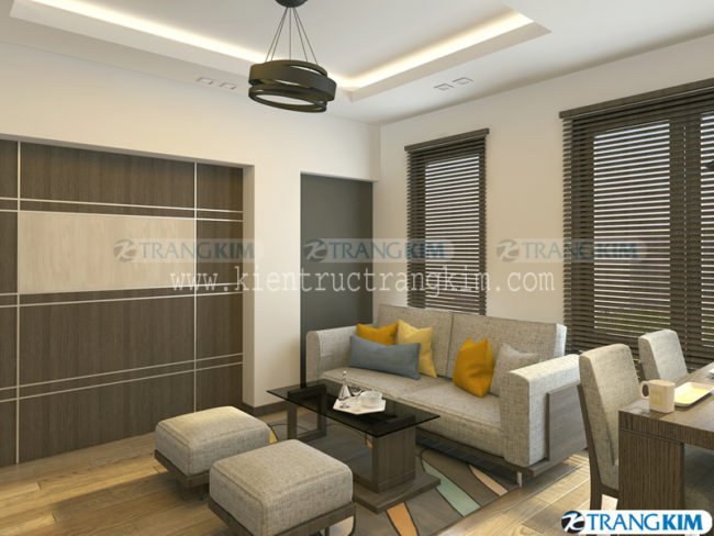 Hình ảnh phối cảnh thiết kế nội thất chung cư mini tại Hà Nội 1