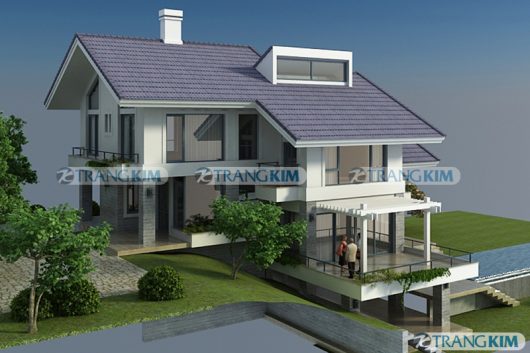 Một vài mẫu thiết kế biệt thự nhà vườn 2 tầng 3