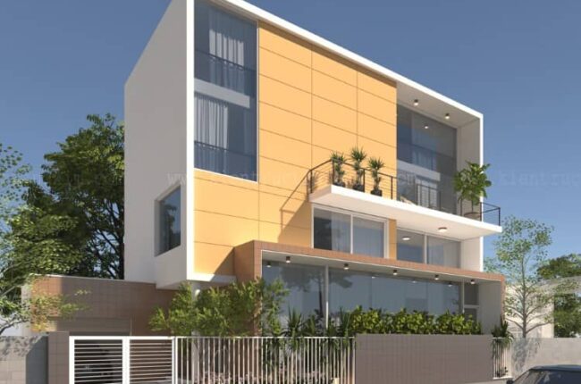 hình ảnh phối cảnh biệt thự hiện đại