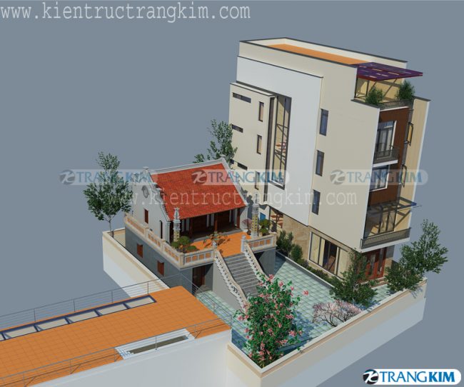 Thông tin chung về thiết kế nhà ống 5 tầng kêt hợp nhà thờ 2