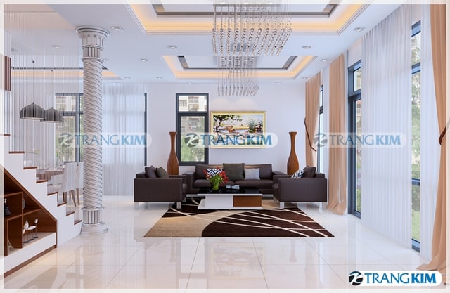 Mẫu thiết kế phòng khách cho biệt thự 4 Mẫu thiết kế phòng khách cho biệt thự 4