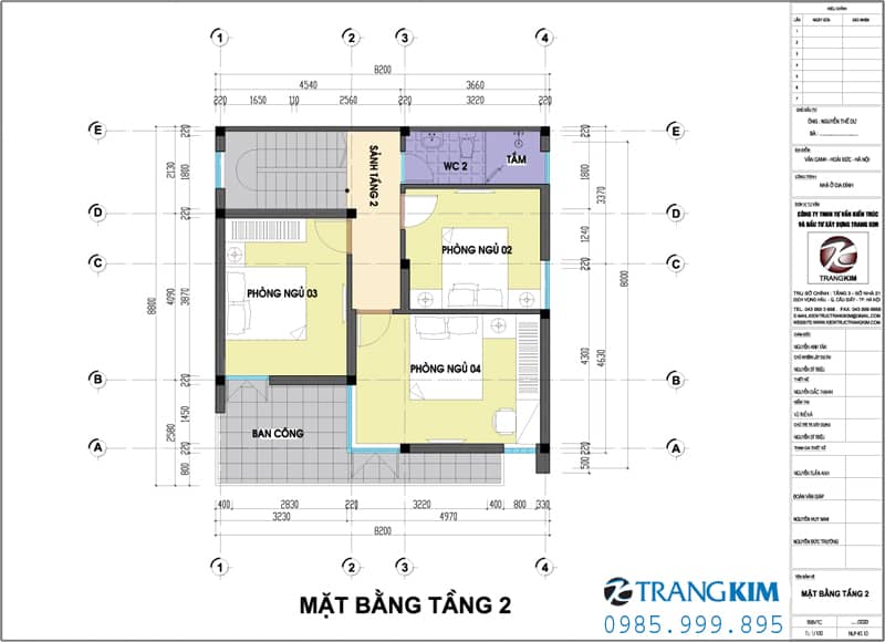 Biệt thự 3 tầng 5 phòng ngủ