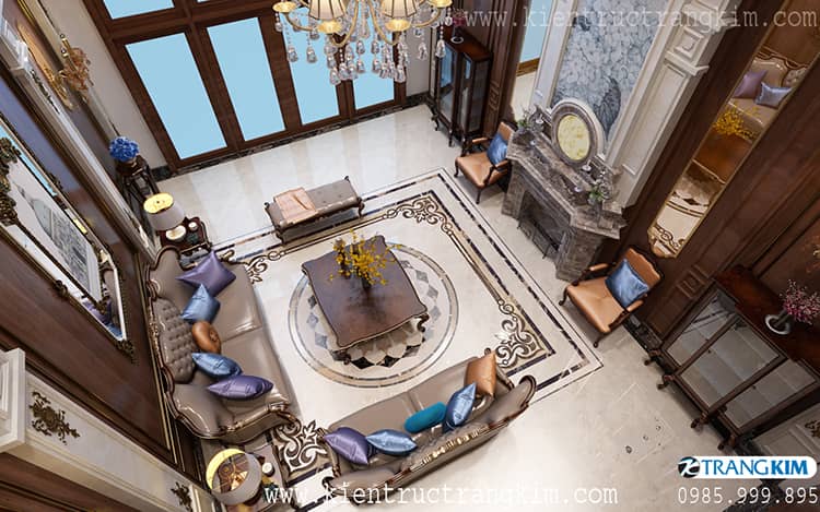 phối cảnh nội thất từng khu vực trong nhà