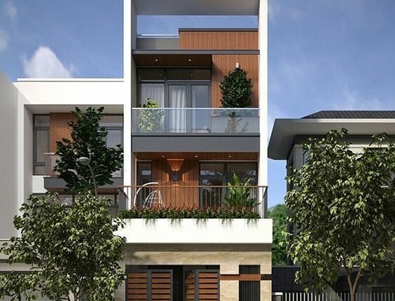 Thiết kế nhà ống 3 tầng mặt tiền 5m hiện đại