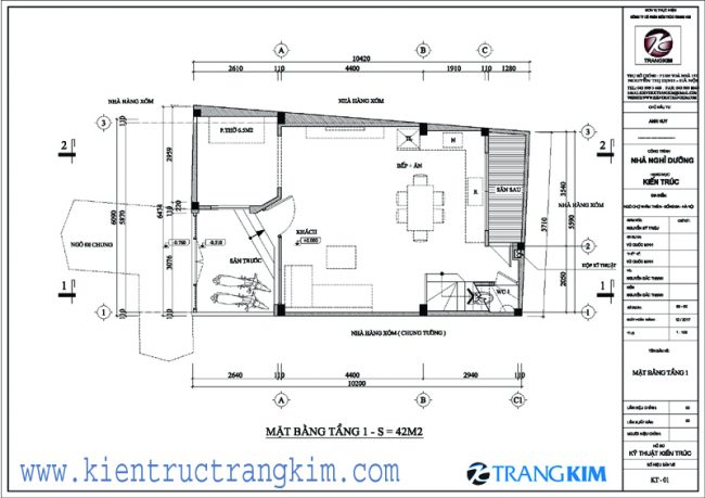 Mặt bằng tầng 1 1 Mặt bằng tầng 1 1