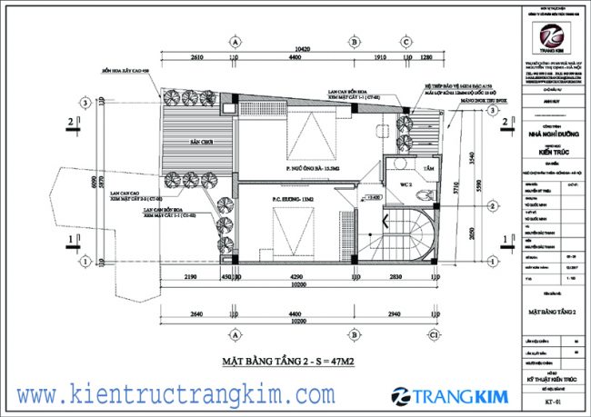 Mặt bằng tầng 2 1 Mặt bằng tầng 2 1