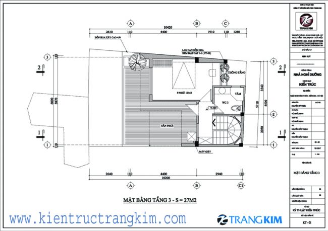 Mặt bằng tầng 3 1 Mặt bằng tầng 3 1