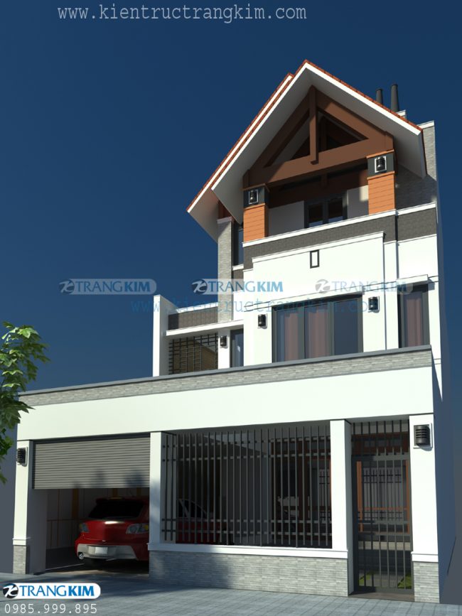 Hình ảnh phối cảnh thiết kế biệt thự phố 3 tầng hiện đại tại Lai Châu 1 Hình ảnh phối cảnh thiết kế biệt thự phố 3 tầng hiện đại tại Lai Châu 1