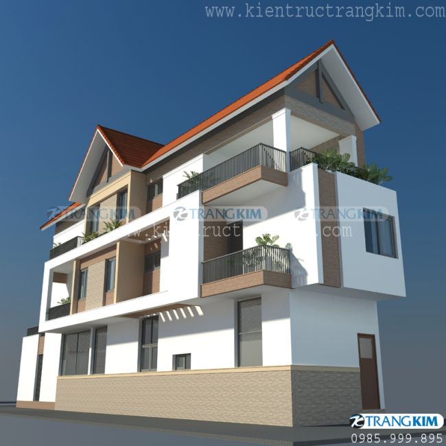 Một số hình ảnh thiết kế nhà ống 3 tầng hiện đại mặt tiền 4.2m tại Bắc Ninh 3