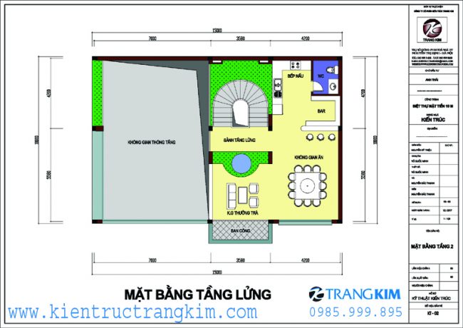 Giải pháp công năng tầng lửng 1 Giải pháp công năng tầng lửng 1